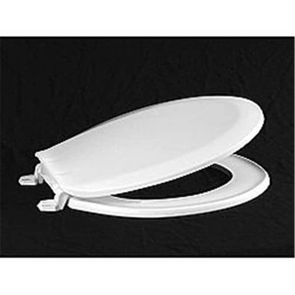 Centoco Manufacturing Corporation Centoco 1200-001 White Economy Plastic Toilet Seat 1200-001 - main